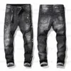 Men Cool Rips Designer Designer dżinsy w trudnej sytuacji Ripped Biker Slim Fit Mothed Motorcycle Denim Men S Hip Hop Fashion Man Pants 2021Jo5m