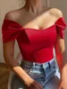 Damestanks Camis Spring Women Off Shoulder Strapless Camis Tanks Tube Tops Summer Bodycon Corset Crop Tops T -shirts Sexy Solid Tees Female 230504