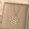 Pendant Necklaces Cxwind Laser Carved Exquisite And Fashionable Necklace Octagami Origami In 24 Birthday Gift