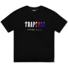 Designer Fashion Abbigliamento Tees Tshirt trapstar Gradient Printing Classic Letter Small Fashion Brand High Street Style T-shirt manica corta da donna da uomo In vendita