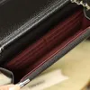 Designer Chain Bag Luxury Handbag 19cm äkta läderkvällspåse Delikat knockoff -klaffväska med Box YC027