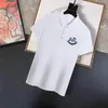 夏のメンズ Tシャツ ファッション バーバリーズ デザイナー ポロシャツ バーバリーラペル 半袖シャツ ビジネス ラージ ポロシャツ メンズ Tシャツ サイズ M--4XL
