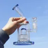 Recycler Bong Dab Rigs Hookahs Dikke Triple Twee functie Glass Water Bongs Rookpijpen Chicha Oil Bong Shisha