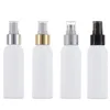 2023 Nieuwe 100 ml lege glanzende witte plastic parfum cosmetische fijne mistspray fles 3oz 100 stcs/lot