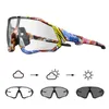 Outdoor Brillen Photochrome Brille Radfahren Sonnenbrille Fahrrad für Männer Frauen Sport Straße MTB Mountainbike Laufbrille Brillen Zyklus Goggle P230518