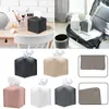 Tissue Boxes Napkins Square PU Leather Tissue Holder Retro Paper Storage Box Tissue Case Paper Holder Bedroom Decoration Living Room Home Decor Z0505