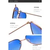 Sunglasses 2023 Retro Elegant Metal Love Peach Heart Marine Piece Female Heart-shaped Fashion