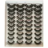 Natural Thick Synthetic Fiber False Eyelashes 20 Pairs Mixed Extensions Fox Eyelash Hand Grafting Beauty Tools Makeup Accessories LT0079a