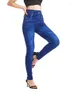 Damen Leggings YRRETY Damen Hosen Sport Fitness Hohe Taille Denim Hosen S-3XL Vintage Falsche Jeans Stretchy Plus Size Jeggings