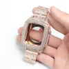 Straps Luxury Straps Protective Case Mod Kit Integrated Metal Flash Drill Diamond Cover DIY Cases Watchband Bracelet Wrist Band Strap For