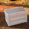 Decorative Figurines YY Outdoor Camping Foldable Four-Open Plastic Storage Box With Lid