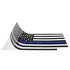 Bilklistermärken Thin Blue Line Flag Decal 2,5x4,5 in. Svartvit och amerikansk klistermärke för bilar lastbilar släpp leveransmobiler motorcykel dhqhl