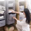 Storage Boxes & Bins Home Clothes Hanging Bag Foldable Drawer Type Wardrobe Organizer Divider With Box