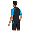 Combinaisons étanches Onepiece Lycra Combinaison pour hommes Front Zip Shorty Scuba Rash Guard Maillot de bain Combinaison Surf Natation Plongée sous-marine Peau J230505