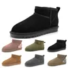 Designer boots Classical Short boots Womens boots Keep Warm Man Womens Plush Casual shoes Pink chestnut gray black dark green 36-45