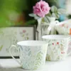 Tassen Untertassen Keramik Porzellan Kaffee Tee Tassen Küche Geschirr Hochzeitsgeschenke Geschenke Trinkutensilien Geschenkbox Verpackung 400ML