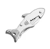 Mini Shark Knife Keychain Bottle Opener Stainless Steel Folding Knife Portable Pocket Outdoor Camping Tools Keychain multifunctional Knives