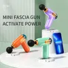 Massaggiatore per tutto il corpo Pistola per massaggio LCD Portatile per tessuti profondi Muscolo elettrico Mini per sollievo dal dolore alla spalla al collo della gamba Rilassamento sportivo 230505