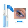 Pudaier Rainbow Colorful Mascara Maquillaje de ojos profesional Impermeable Fácil de quitar Punk Azul Blanco Rojo Negro Púrpura Alargar pestañas Color Mascara