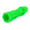 Pipes en silicone colorées Style portable Verre Nineholes Singlehole Filtre Bol Sec Herbe Tabac Porte-Cigarette Narguilé Pipe À Eau Bong Fumer Tube DHL