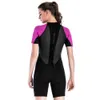 Wetsuits Drysuits Women's Diving Suit 2mm Neoprene Onepiece Shortsleeved Sunscreen Swimsuit Fashion Beach Water Sports Snorkling Surfing Suit J230505
