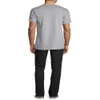 Kısa Kollu Grafik Ekibi Boyun Rahat Uygun T-Shirt Erkekler veya Erkekler Büyük Uzun 1 Paket