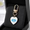 Mode blauw boze ogen sleutelhangers hanger liefde hart van hart Turkse duivel eye sleutelhanger sieraden accessoire cadeau