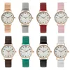 Relógios de pulso luxuoso simples Digital White Face Ladies Quartz Assista Casual Aço inoxidável Strap Moda Mulheres Relógios de Relógios