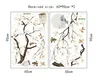 Wallpapers 187*128cm Big Size Tree Wall Stickers Birds Flower Home Decor Wallpapers for Living Room Bedroom DIY Vinyl Rooms Decoration 230505