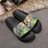 2023 Designer Rubber Slide Sandal Floral Brocade Men Slipper Gear Bottoms Flip Flops Women Striped Beach Causal Slipper With Box US35-45