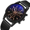 Wristwatches Hours Geneva Men Watch UltraThin Stainless Steel Clock Male Blue Glass Sport Wrist Relogio Masculino Relojes