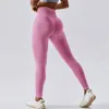 Leggings da donna Sculpt Scrunch Leggings sagomati a coste senza cuciture Pantaloni da yoga da allenamento con ruche per palestra da donna 7/8 Completi Collant fitness Abbigliamento sportivo 230505