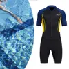 Combinaisons étanches Combinaisons étanches Hommes Shorty Combinaison 15mm Protection solaire One Piece Full Body Combinaison de plongée Piscine Plongée sous-marine Snorkeling Suit J230505