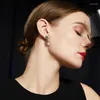 Baumeln Sie Ohrringe Mode-Perlen-Schwarz-Schmetterlings-Tropfen für Frauen-koreanische Art-Mikro ebnen Schmuck-Großverkauf