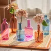 Vases 1pc Modern Decorative Bud Flower Nordic Office Bedroom Bottle Candlestick Holder Glass for Home Decor 230505