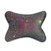 Upgrade Crystal Diamond Car Scyk Pillow Auto Headrest Polow Foteka Miękka poduszka krążkowa bling akcesoria samochodowe wnętrze dla dziewcząt kobiety