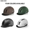 Cycling Helmets BASE CAMP Urban commuter helmet with cloth hat eaves Folding bicycle helmets Electric power assisted MTB bike cycling parts P230419