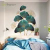 Wallpapers frisse bladeren muurstickers zelfklevende slaapkamer decor woonkamer bank achtergrond muur decor home warme sticker kamer decoratie 230505