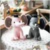 Poupées en peluche 1Pc 25Cm Beautif Docteur Éléphant En Peluche Graduation Bébé Peluches Pour Ldren Filles Cadeau D'anniversaire De Noël J220729 Drop Deliv Dhtkz