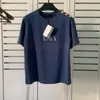 Camiseta masculina de verão com estampa de letra manga curta alta qualidade moda casais algodão camiseta polo 4 cores tamanho S-2XL