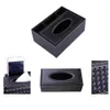 Tissue Boxes Napkins Faux Leather Hotel Office Home Desk Table Remote Control Phone Tissue Paper Storage Box Holder Organizer Z0505