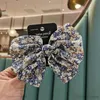 Meisjes haaraccessoires Hairclips BB -clip Brurettes Clips Doek versnipperde bloem grote boog top ornament E21563