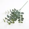 Decoratieve bloemen 5 Forks Natuurlijke gedroogde eucalyptus laat bloem echte plantentakken stengels DIY Bouquet Material Wedding Home Party Ltem