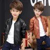 Jackets Winter Leather Jacket For Baby Boy Clothing Kids Coat Black Brown Color Manteau Garcon Children Outwear