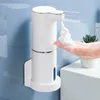 液体ソープディスペンサー自動フォームソープディスペンサーバスルームスマート洗濯ハンドマシン付きUSB充電ホワイト高品質ABS材料230504