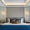 مصباح الجدار بعد الحداثة الفردية الرخام خفيفة الوزن فاخرة فاخرة بسيطة غرفة المعيشة مصممة غرفة نوم فيلا فيلا