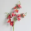 Fleurs décoratives Artificielles Real Touch Moth Orchid Butterfly Décoration de mariage à la maison