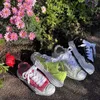 Maison Mihara Yasuhiro Mmy Shoes Dissolve Shoes 남자 캐주얼 캔버스 신발 여성 운동화 빈티지 레이스 업 검은 색 고체 남성 운동화
