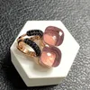 Charm 106mm Nudo Küpeler Siyah Silah Kadınlar İçin Kaplama Ametist Onyx Drop Candy Square Crystal Hediye 230504