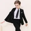 Abiti per bambini ragazzi bianchi blazer gilet pantaloni da 3 pezzi set bambini battesimo per matrimoni da ballo abito bambino elegante abito adolescente costume da festa 230504 230504